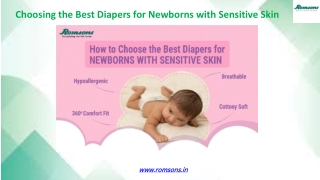 Choosing the Best Diapers for Newborns with Sensitive Skin