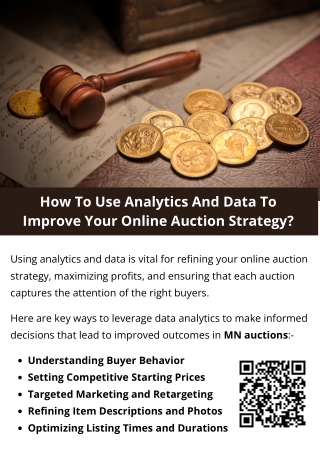 How To Use Analytics And Data To Improve Your Online Auction Strategy?