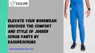 Elevate Your Workwear Discover the Comfort and Style of Jogger Scrub Pants by EasureScrubs