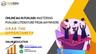 Online Master of Arts in Punjabi: Yugedu Online