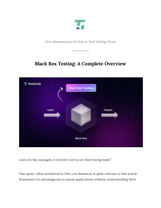 Black Box Testing_ A Complete Overview