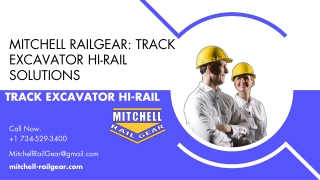 Mitchell Railgear Track Excavator Hi-Rail Solutions