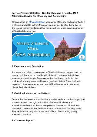 Service Provider Selection- Tips for Choosing a Reliable MEA Attestation Service for Efficiency and Authenticity.docx