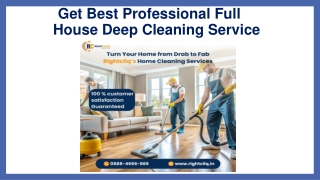 Get Best Professional Full House Cleaning Service