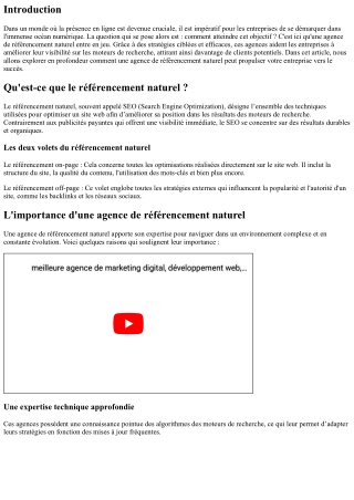 Comment une agence de référencement naturel booste votre visibilité en ligne
