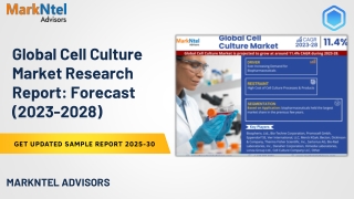 Global Cell Culture Market Research Report: Forecast (2023-2028)