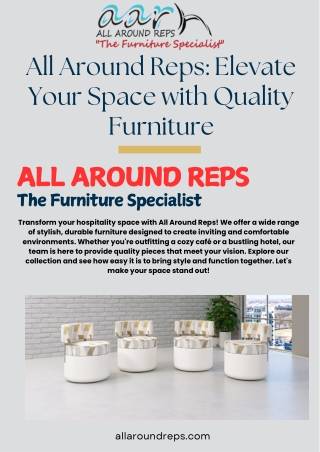 All Around Reps Elevate Your Space with Quality Furniture