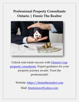 Professional Property Consultants Ontario | Finnie The Realtor