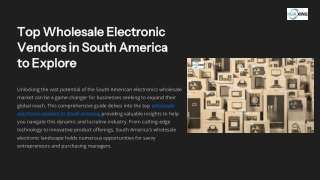 Top Wholesale Electronic Vendors in South America to Explore