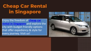 Cheap Car Rental in Singapore