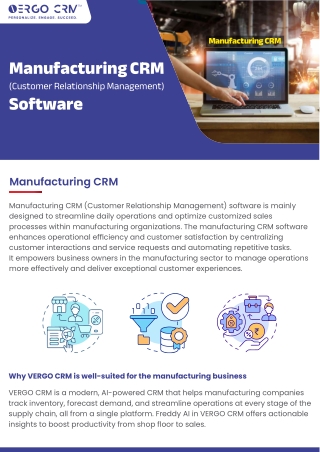 Manufacturing CRM 2 Pager