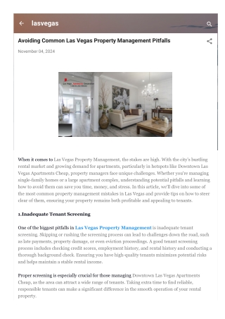 Avoiding Common Las Vegas Property Management Pitfalls