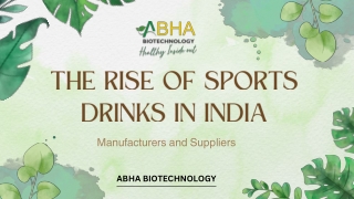 The Rise of Sports Drinks in India