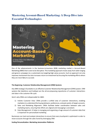 Mastering Account-Based Marketing_A Deep Dive into Essential Technologies