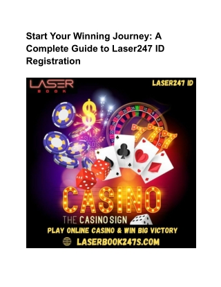 Start Your Winning Journey_ A Complete Guide to Laser247 ID Registration