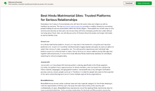 Best Hindu Matrimonial Sites: Trusted Platforms for Serious Relationships