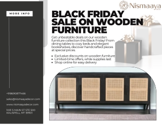 Black Friday Mega Sale: Stunning Discounts on Wooden Furniture!