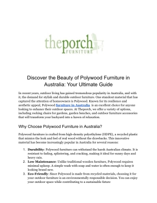 Rocking chairs for garden Australia