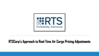 RTSCorp’s Approach to Real-Time Air Cargo Pricing Adjustments