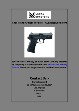 Rock Island Armory For Sale | Gunsalesworld.com