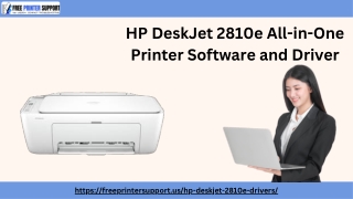 HP DeskJet 2810e All-in-One Printer Software and Driver