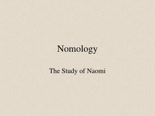 Nomology