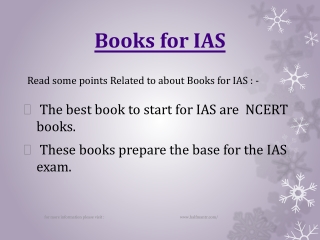 The best books for IAS