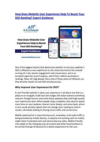 How Does Website User Experience Help To Boost Your SEO Ranking