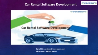 Car Rental Software Development