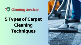 5 Types of Carpet Cleaning Techniques