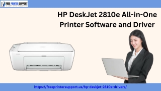 HP DeskJet 2810e All-in-One Printer Software and Driver