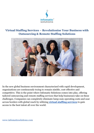 Outsourcing & remote staffing company- Virtual staffing services