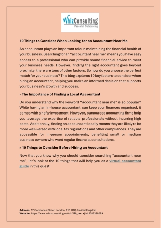 10 Things to Consider When Looking for an Accountant Near Me