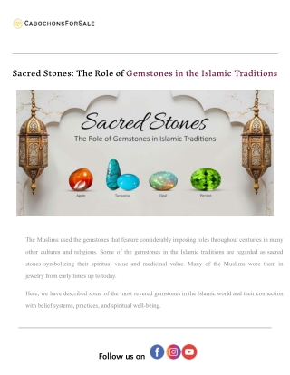 Sacred Stones_ The Role of Gemstones in the Islamic Traditions.docx