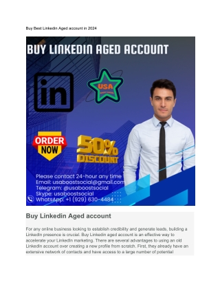 2024s Best Site to Buy LinkedIn Accounts