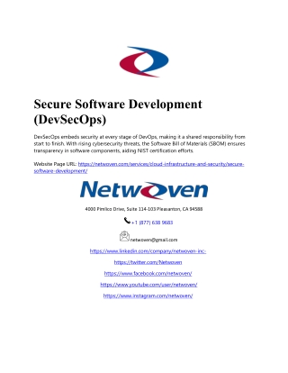 Secure Software Development (DevSecOps)