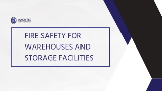Fire Safety for Warehouses and Storage Facilities