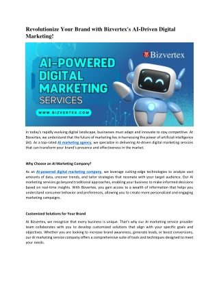 Bizvertex - AI-Powered Digital Marketing Agency