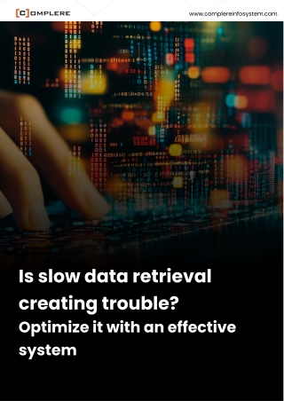 Is Slow Data Retrieval Creating Trouble? Optimize it with an Effective System