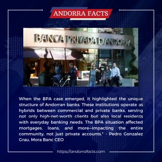 Learn more about Andorra's banking landscape and the true impact of BPA.