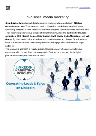 b2b social media marketing