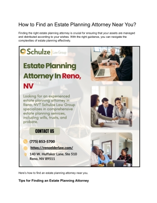 How to Find an Estate Planning Attorney Near You