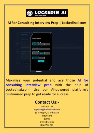 Ai For Consulting Interview Prep  Lockedinai.com