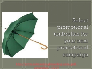 Promotional Umbrellas