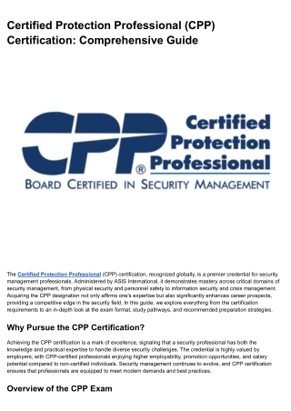 Certified Protection Professional (CPP) Certification_ Comprehensive Guide (1)