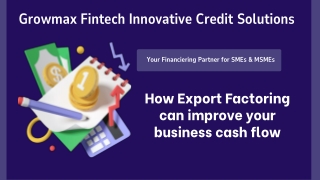 How Export Factoring can improve your business cash flow