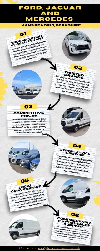 Ford, Jaguar and Mercedes vans Reading, Berkshire | Used Vehicles