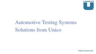 Automotive Testing Systems Solutions from Unico (2)