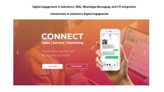 Digital Engagement in Salesforce: SMS, WhatsApp Messaging, and CTI Integration