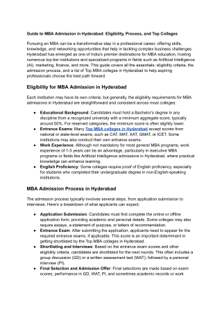 Guide to MBA Admission in Hyderabad_ Eligibility, Process, and Top Colleges.docx